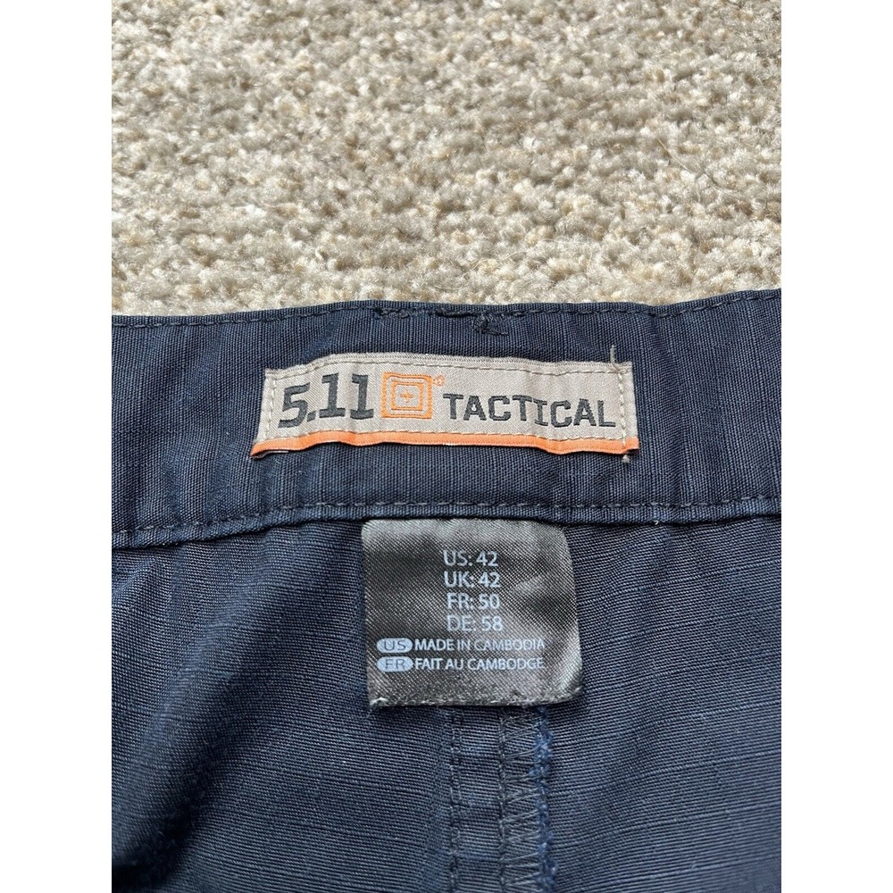 5.11 Tactical Mens Cargo Work Shorts Navy Blue Size 42 - Picture 2 of 8